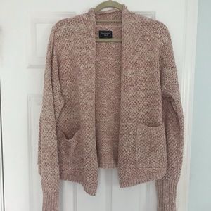 Light pink, “Marled Cardigan” style. Brand new.